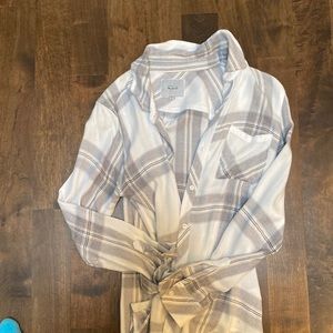 Rails XS flannel button down